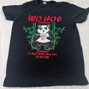 VTG WO HOP Chinese Restaurant Panda Tshirt - Size Medium